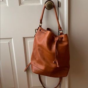 Madewell leather hobo bag
